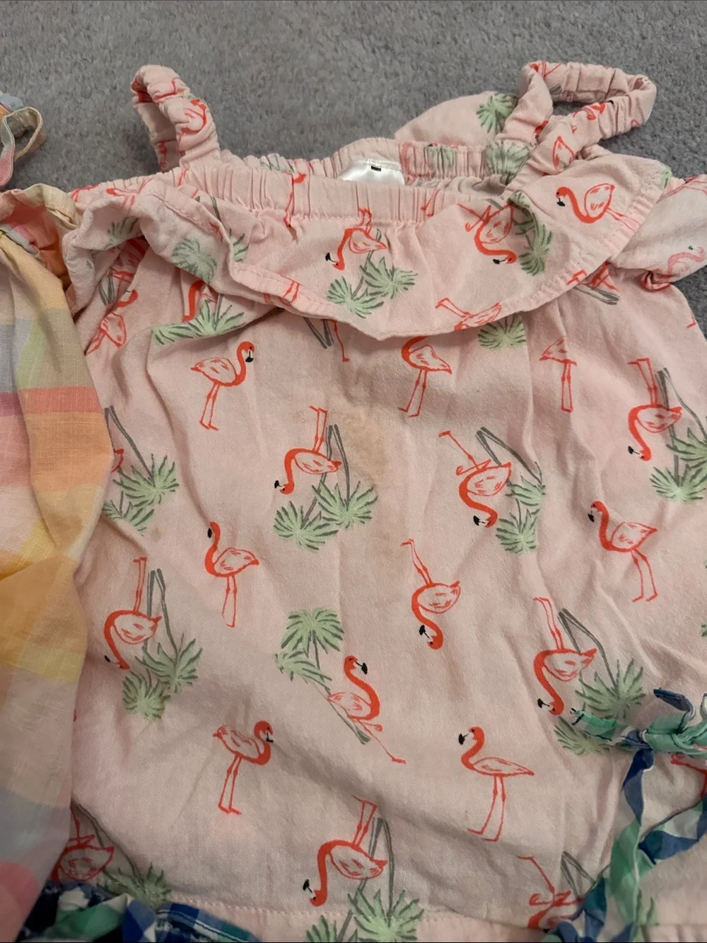 Mixed Girls' Summer Tops - Pink, Peach, Pastel Plaid, Green Plaid